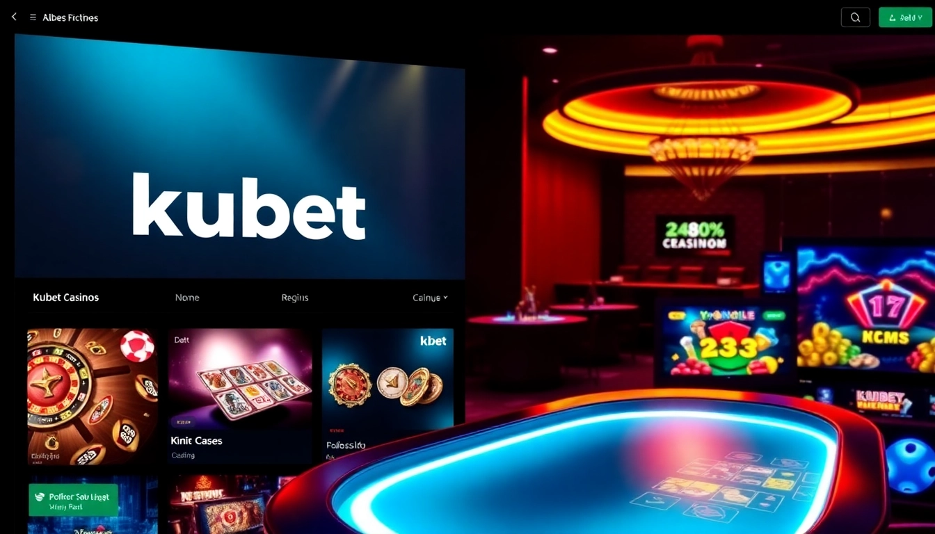 Kubet online casino platform with colorful game displays and engaging user interface