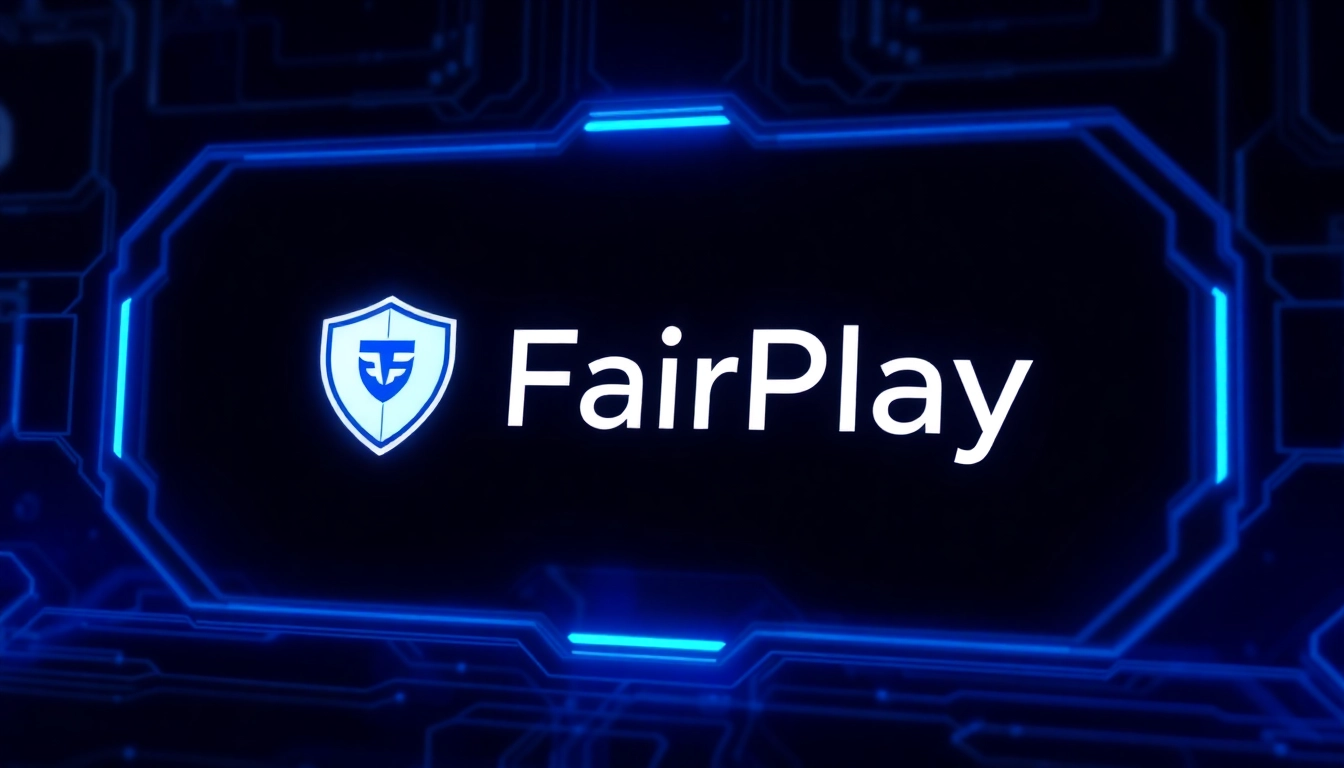 Fairplay logo on a secure digital interface emphasizing trust and innovation in online services.