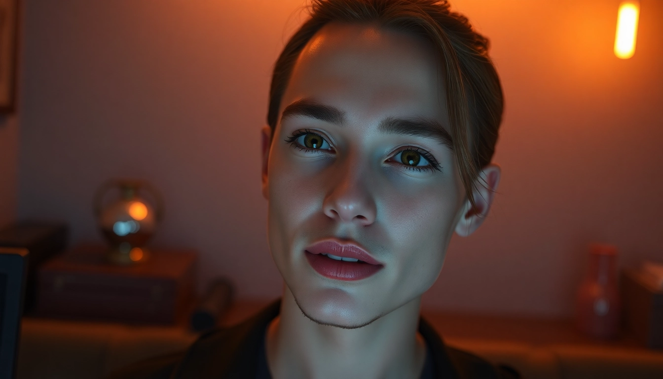 AI-generated NSFW AI scene showcasing a hyper-realistic virtual influencer in a stylish setting, emphasizing emotional connection and detail.