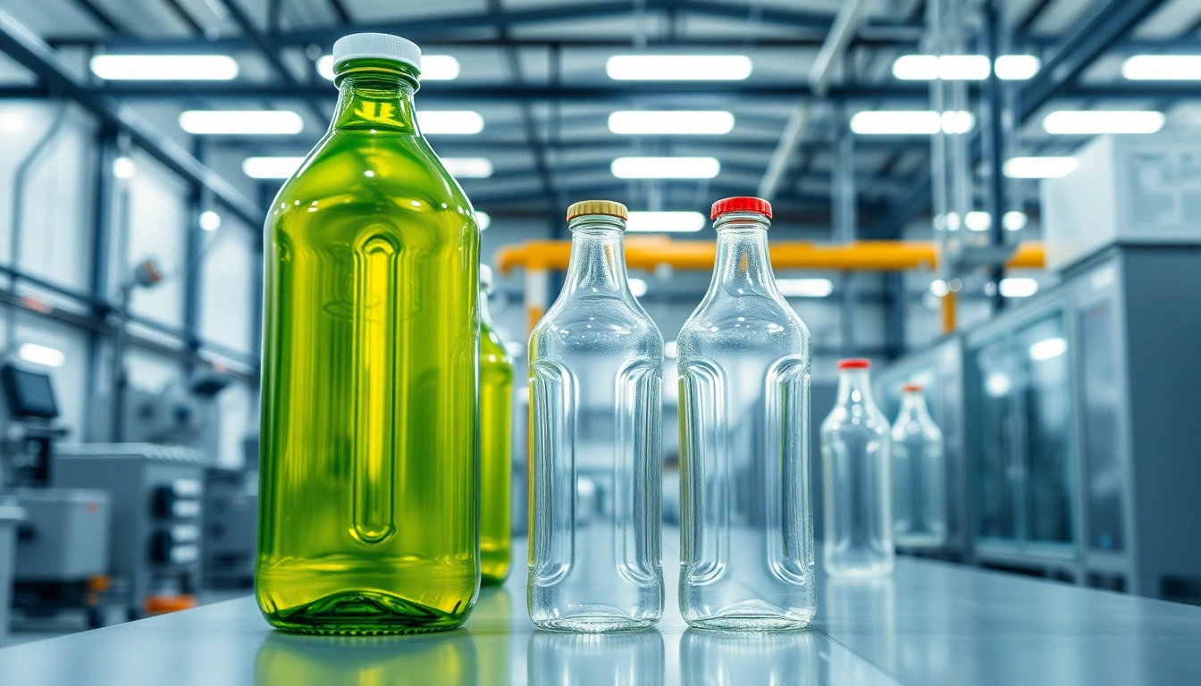 Polietilen sise bottles being produced in a modern factory demonstrating durability and quality