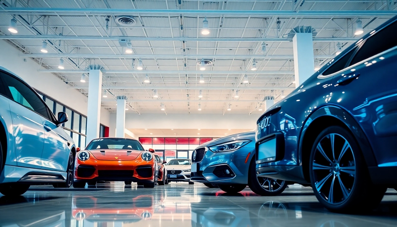 Professional team performing acquisto auto usate evaluations on a selection of used cars in a