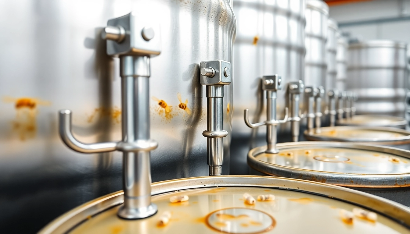 High-quality stainless steel drip support and food-grade 300kg drums at tienda del