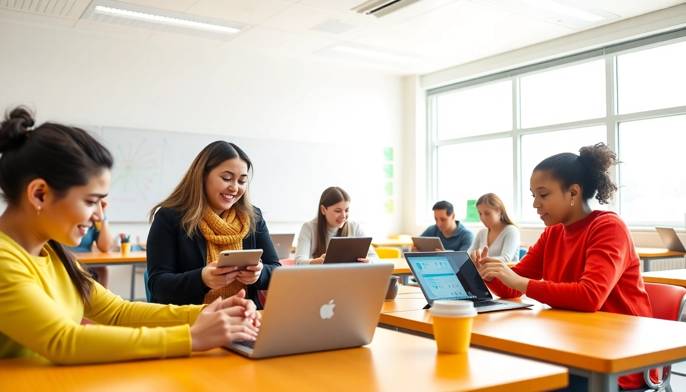 Professionals utilizing a cutting-edge EdTech AI platform to create personalized lessons